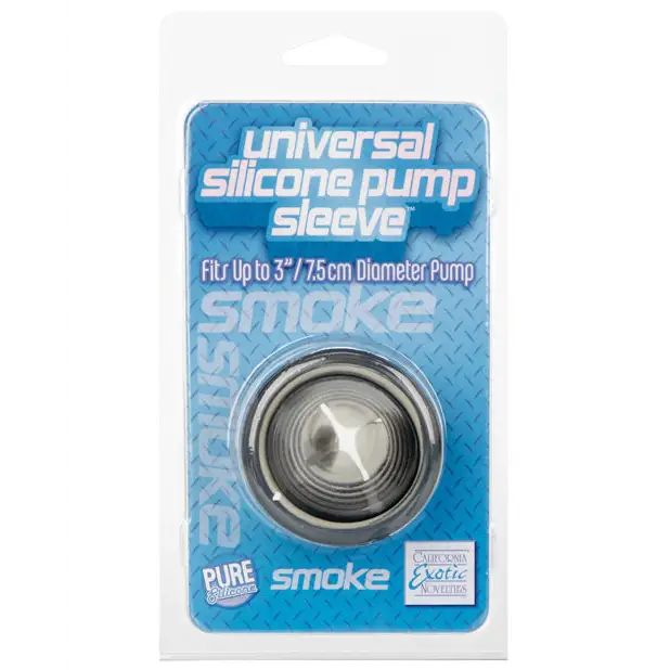 Universal Silicone Pump Sleeve - Smoke - Penis Enhancement