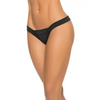 V Strap Thong Black S/M - Lingerie - Packaged