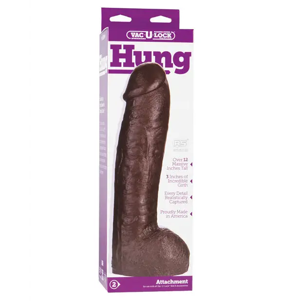 Vac-U-Lock 12.5 Hung Attch. - Black - Strap Ons