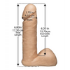 Vac-U-Lock 6’’ Realistic - White - Strap Ons