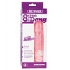 Vac-U-Lock 8’’ Crystal Jellie Pink - Strap Ons