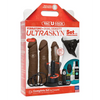 Vac-U-Lock Vibrating Dual Density ULTRASKYN Set w/Wireless Remote - Chocolate - Dongs & Dildos