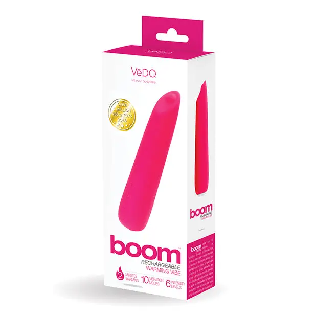 VeDO Boom Rechargeable Ultra Powerful Vibe - Pink - Vibrators