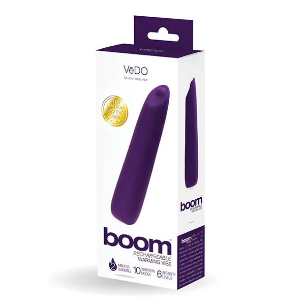 VeDO Boom Rechargeable Ultra Powerful Vibe - Purple - Vibrators