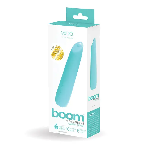 VeDO Boom Rechargeable Ultra Powerful Vibe - Turquoise - Vibrators