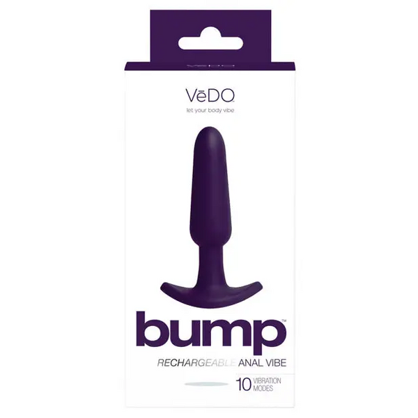 VeDO Bump Rechargeable Anal Vibe - Deep Purple - Anal Products