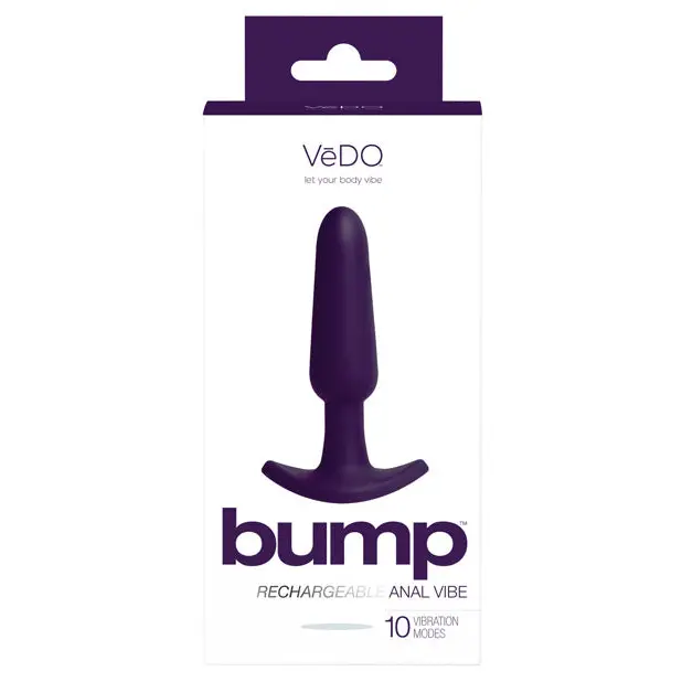 VeDO Bump Rechargeable Anal Vibe - Deep Purple - Anal Products