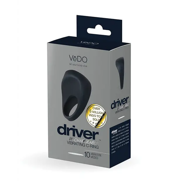 VeDO Driver Rechargeable C Ring - Black - Penis Enhancement