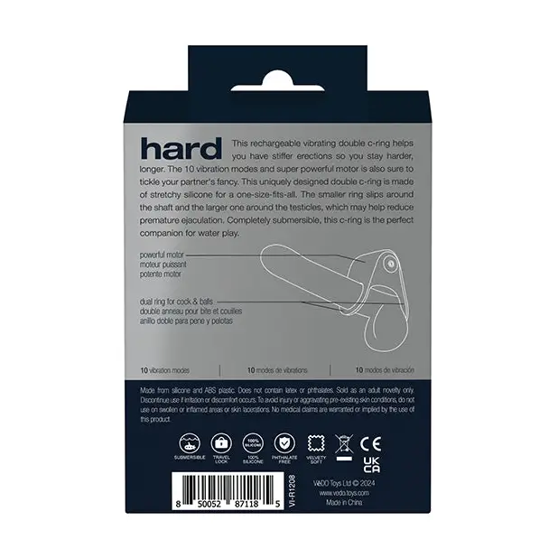 VeDo Hard Rechargeable C-Ring - Black