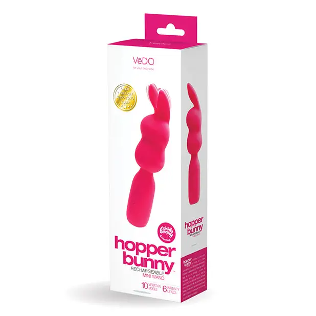 VeDO Hopper Bunny Rechargeable Mini Wand - Pink