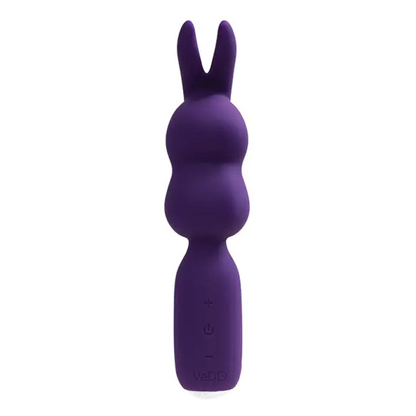 VeDO Hopper Bunny Rechargeable Mini Wand - Purple - Vibrators