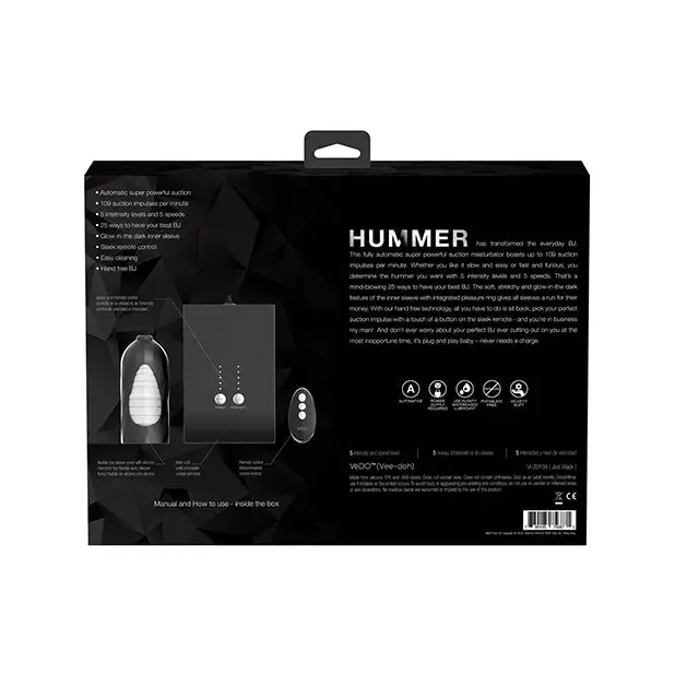 VeDO Hummer Transform Your BJ Masturbator - Just Black - Dolls & Masturbators