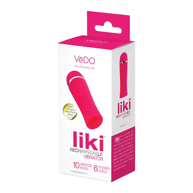 VeDO Liki Rechargeable Flicker Vibe, Foxy Pink