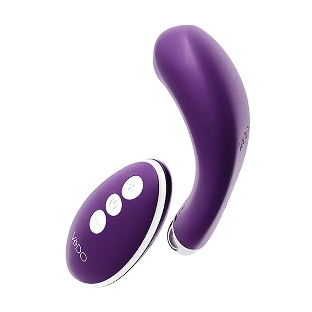 VeDO Niki Rechargeable Panty Vibe - Deep Purple - Stimulators