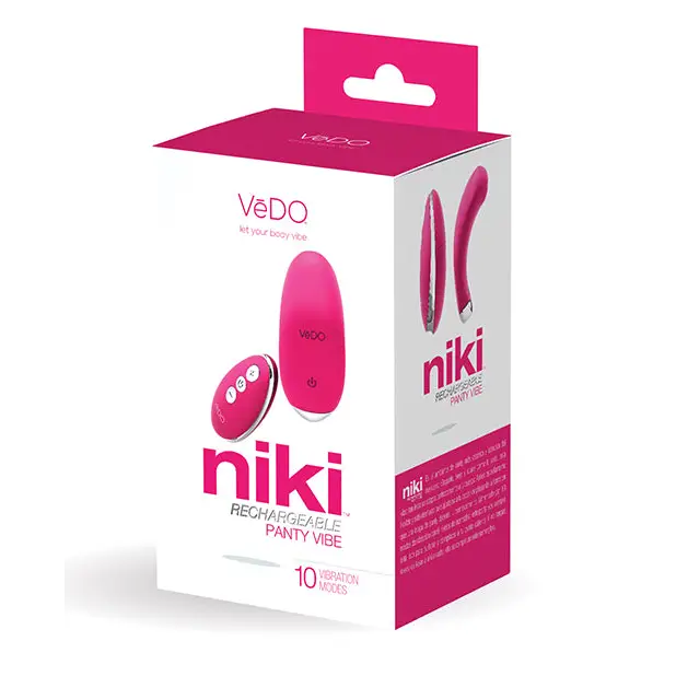 VeDO Niki Rechargeable Panty Vibe - Foxy Pink - Stimulators