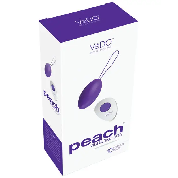 VeDO Peach Rechargeable Egg Vibe - Into You Indigo - Stimulators