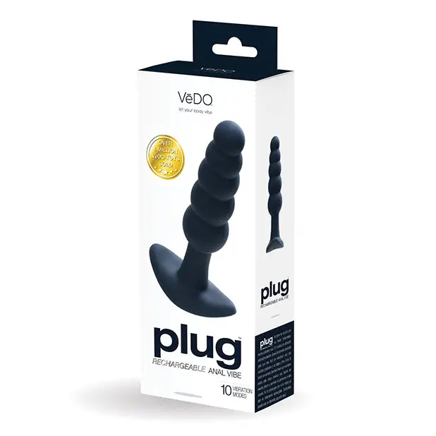 VeDO Plug Rechargeable Anal Plug - Black - Anal Products