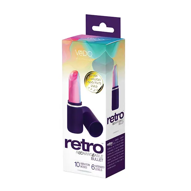 VeDO Retro Rechargeable Bullet Lip Stick Vib - Stimulators