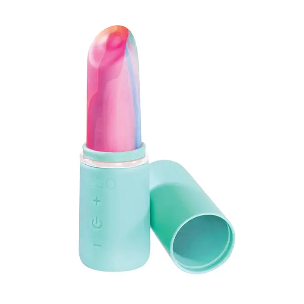 VeDO Retro Rechargeable Bullet Lip Stick Vib - Turquoise - Stimulators