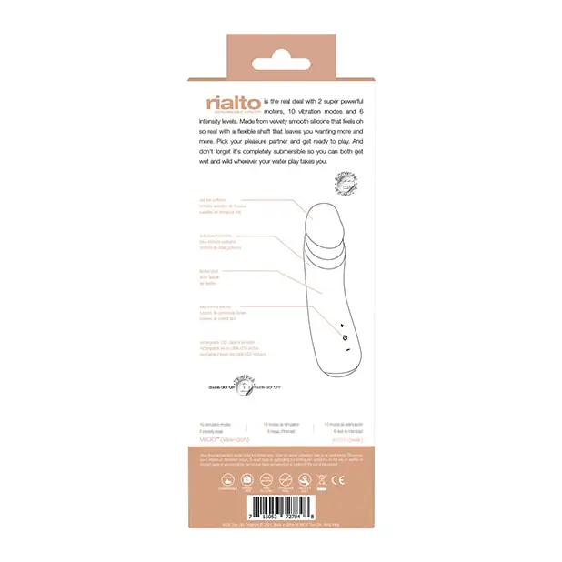 VeDO Rialto Rechargeable Vibe - Vanilla - Vibrators