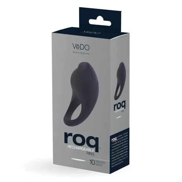 VeDO Roq Rechargeable Ring - Black - Stimulators