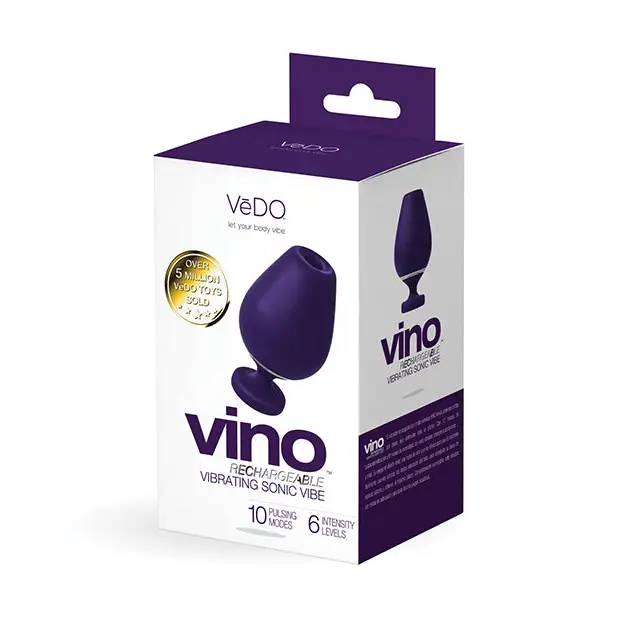 VeDO Vino Rechargeable Sonic Vibe - Purple - Stimulators