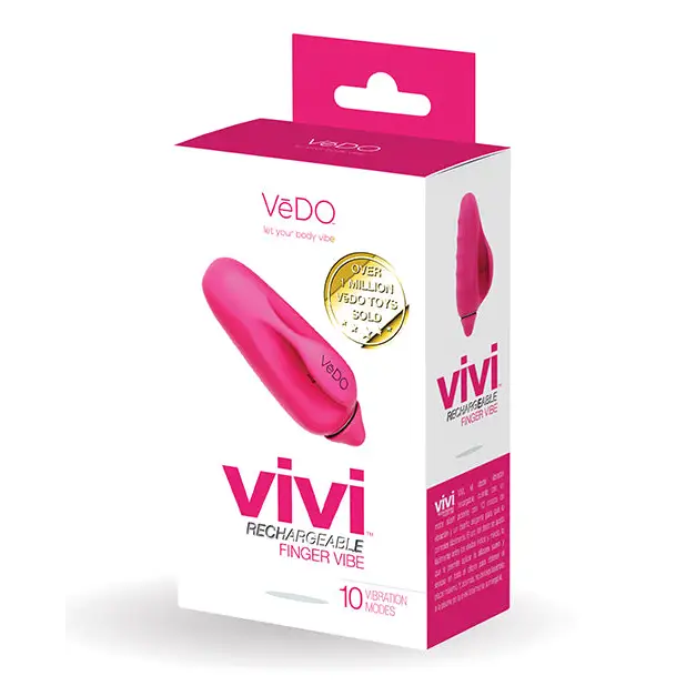 VeDO VIVI Rechargeable Finger Vibe - Foxy Pink - Vibrators