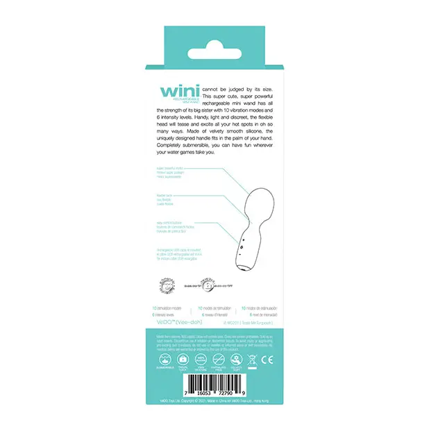 VeDO Wini Rechargeable Mini Wand - Massage Products