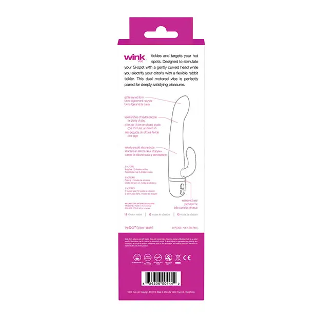 VeDO Wink Vibe - Hot in Bed Pink - Vibrators