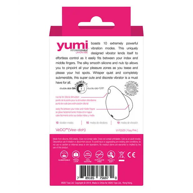 VeDO Yumi Layon Vibe - Foxy Pink - Stimulators