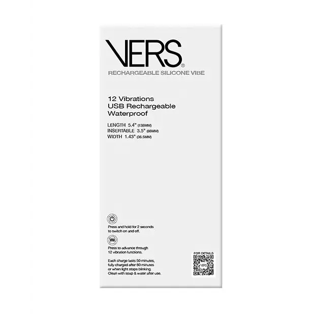 VERS G Spot Vibe - Black - Vibrators