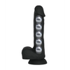 VERS Liquid Silicone Suction Dildo - Black - Dongs & Dildos