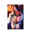 Vibes Boss Bitch Bralette & Thong Panty Black/Gold L/XL - Lingerie - Packaged