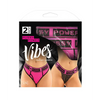 Vibes Buddy Pack Pussy Power Micro Brief & Lace Thong Pnk/Blk L/XL - Lingerie - Packaged