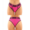 Vibes Buddy Pack Pussy Power Micro Brief & Lace Thong Pnk/Blk S/M - Lingerie - Packaged