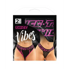 Vibes Buddy Pack Thicc Athletic Mesh Boy Brief & Lace Thong Black/Pnk L/XL - Lingerie - Packaged