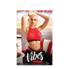 Vibes Extra Spicy Halter Bralette & Cheeky Panty Chili Red L/XL - Lingerie - Packaged