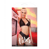 Vibes Fuck Off Lace Bralette & Cheeky Panty Black S/M - Lingerie - Packaged