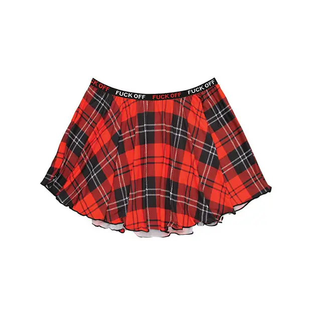 Vibes FUCK OFF Skirt Plaid L/XL - Lingerie - Packaged
