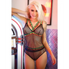 Vibes I’d Hit That Caged Cami & Cheeky Panty Black S/M - Lingerie - Packaged