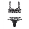 Vibes Not Your Bitch Lace Bra & Cutout Panty Black L/XL - Lingerie - Packaged