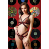 Vibes So Juicy Strappy Bralette & Panty Black L/XL - Lingerie - Packaged