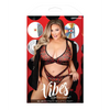 Vibes So Juicy Strappy Bralette & Panty Black QN - Lingerie - Plus/Queen - Packaged