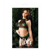 Vibes That’s Dope Halter Top & Retro Panty Black QN - Lingerie - Plus/Queen - Packaged