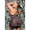 Vibes Why U Trippin Skater Skirt Black QN - Lingerie - Plus/Queen - Packaged