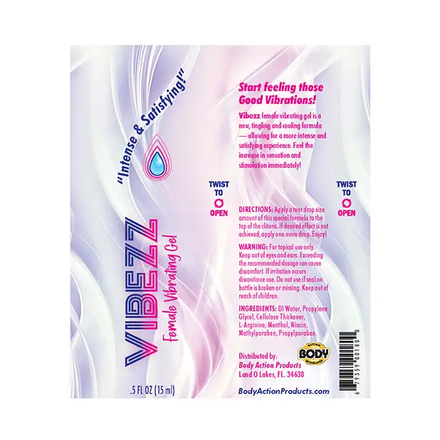VIBEZZ Stimulating Gel -.5 oz Bottle - Sexual Enhancers