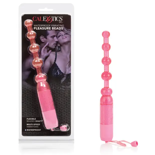 Vibrating Pleasure Beads Waterproof - Pink - Stimulators