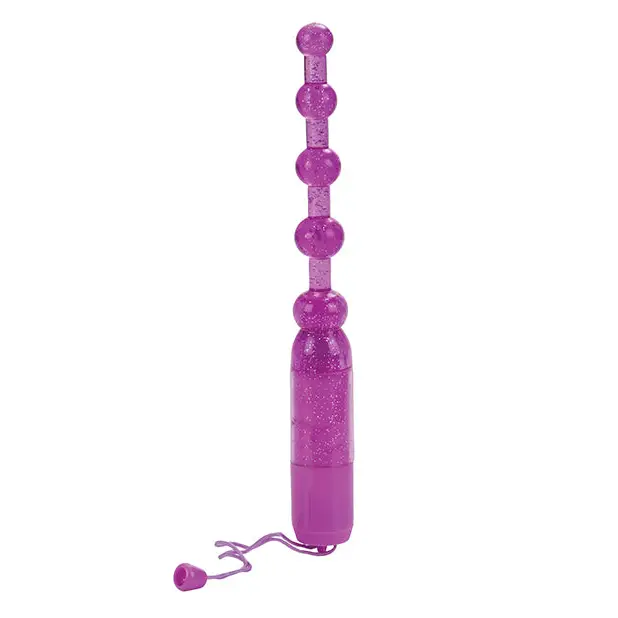 Vibrating Pleasure Beads Waterproof - Purple - Stimulators