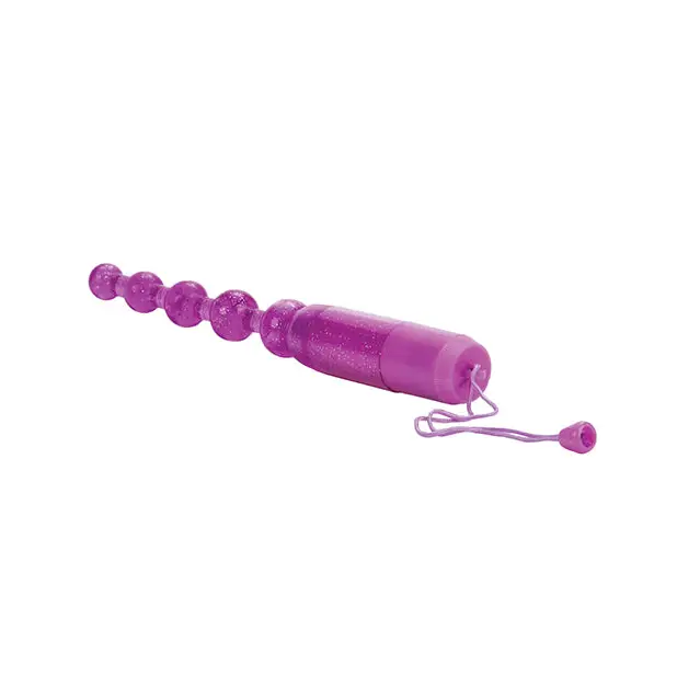 Vibrating Pleasure Beads Waterproof - Purple - Stimulators