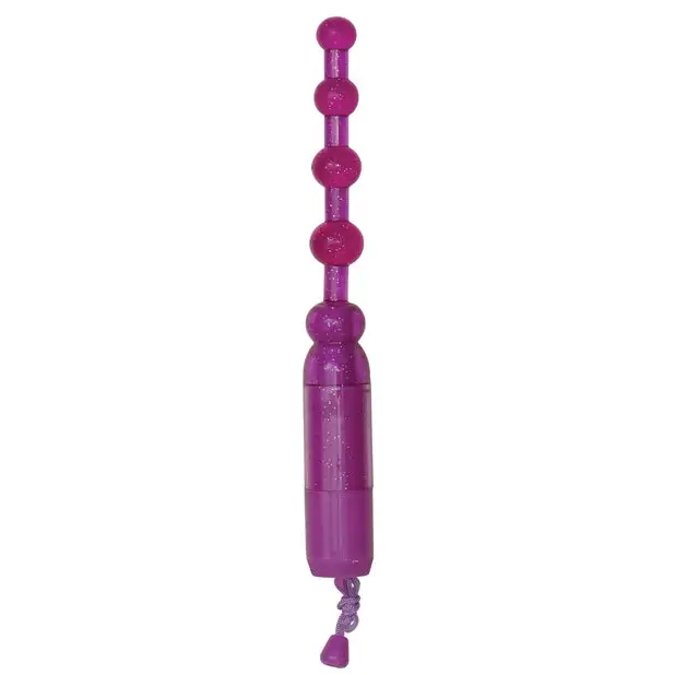 Vibrating Pleasure Beads Waterproof - Purple - Stimulators